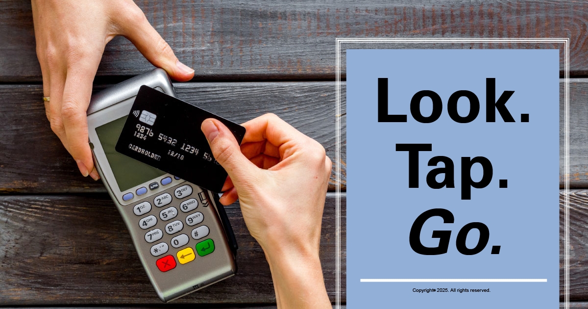 debit card tapping credit card machine